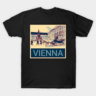 Vienna in Shepard Fairey style T-Shirt